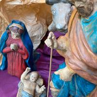 Presepe in terracotta policroma