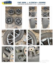 4 RUOTE 4 CERCHI IN LEGA FIAT 500X 16” CON GOMME I