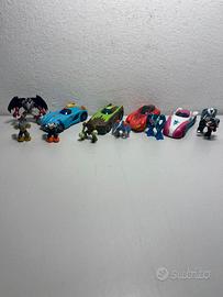 Lotto di 8 GORMITI + 4 Macchine acqua terra fuoco
