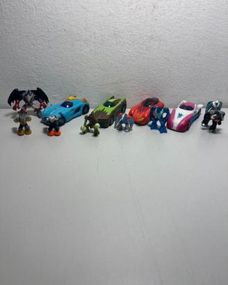 Lotto di 8 GORMITI + 4 Macchine acqua terra fuoco