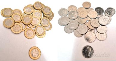 lotto 250 Monete - lire - straniere - gettoni