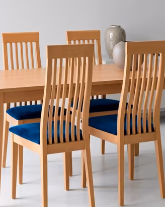Tavolo calligaris in legno allungabile e 4 sedie