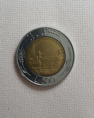 Monete 500 lire 1990 1991 1992 1993