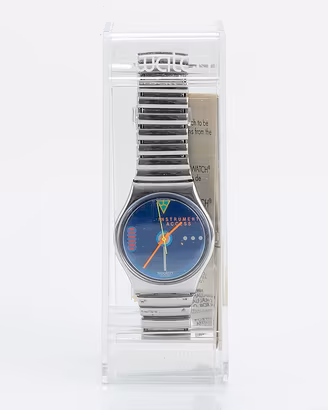 1989 Vintage Orologio Swatch Coldsteel GY105 NUOVO