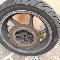 ruota post gomma e cerchio sh 300
