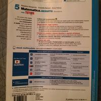 Libro di testo di matematica classe quinta