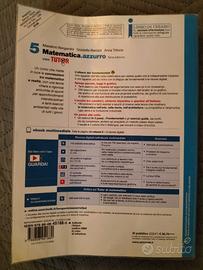 Libro di testo di matematica classe quinta