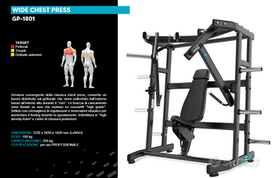 wide chest press GATEPRO GP-1801