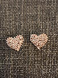 Orecchini Swarovski Cuore Rosa