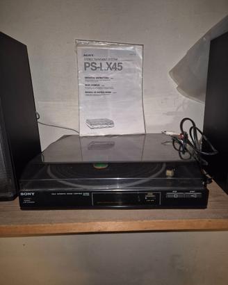 Giradischi Sony PS-LX45 con casse