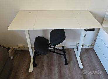 Scrivania Elettrica Regolabile in Altezza + sedia
