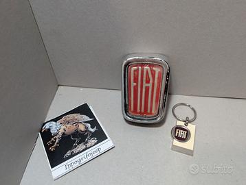 Set Stemma logo Fiat portachiavi originali vintage