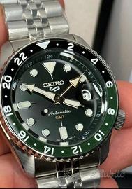 Seiko 5 sport gmt nero verde nuovo
