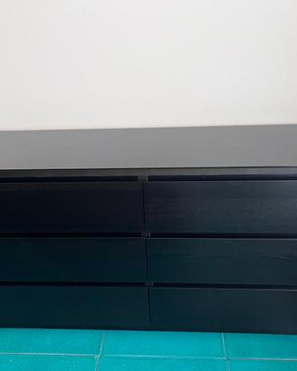 Cassettiera nera Ikea