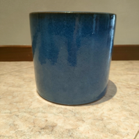 Vaso in ceramica blu