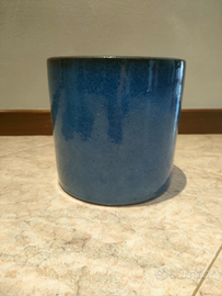 Vaso in ceramica blu