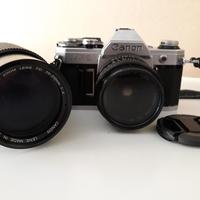fotocamera canon ae1+tele zoom
