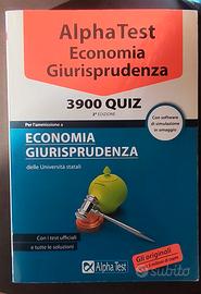 Alpha Test Economia Giurisprudenza 3900 Quiz 2a ed