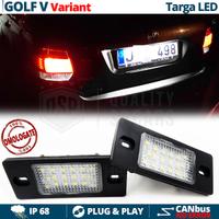 Placchette Luci Targa LED VW GOLF 4 5 Variant