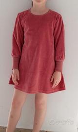 Abito bimba velluto 6/7 anni 128 cm Leela cotton