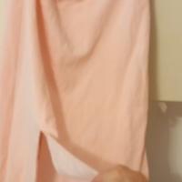 Vestito rosa pallido pallido lungo