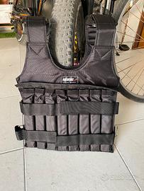 Gilet allenamento con tasche sopporta 20kg di peso