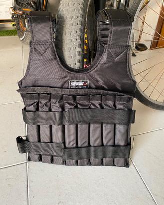 Gilet allenamento con tasche sopporta 20kg di peso