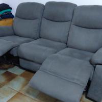 divano 3 sedute + 1 poltrona relax