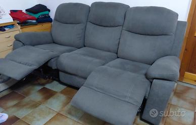 divano 3 sedute + 1 poltrona relax