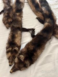 Sciarpa visone vintage da collezione / teatrale