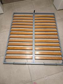 Rete matrimoniale a doghe in legno 160x190