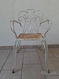 sedie da giardino in ferro 