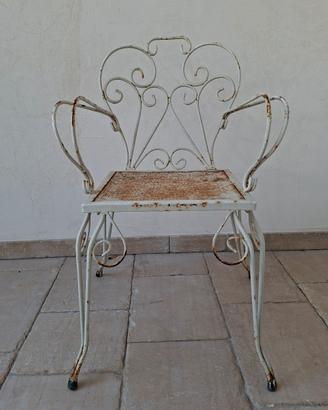 sedie da giardino in ferro 