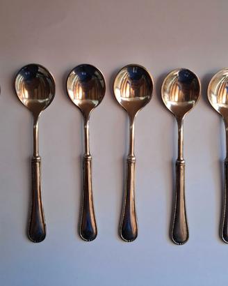 6 cucchiaini vintage silverplated made in italy