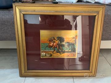QUADRO I CAVALLI - OMAGGIO A DE CHIRICO