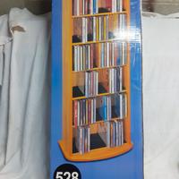 Base per porta CD in legno tipo faggio nuovo ancor