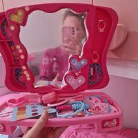 Specchio trucco bimba con accessori