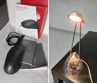 KIT Mouse ottico + lampada da tavolo pari al NUOVO
