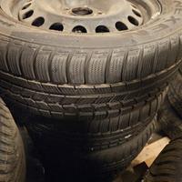 4 Cerchi in ferro per Opel con Gomme invernali Nex