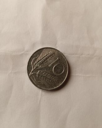 Francobolli e monete da 10 lire spiga e aratro 