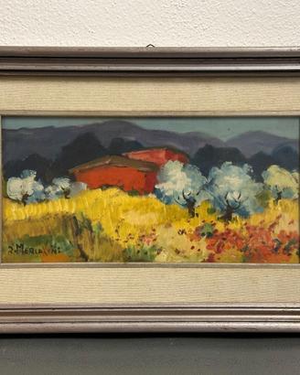 R. Mercatini - Campi di grano - Olio su Tela 70 80