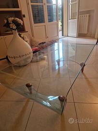 Tavolino in cristallo