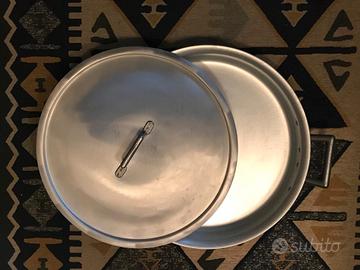 Tegame radiante in alluminio + coperchio