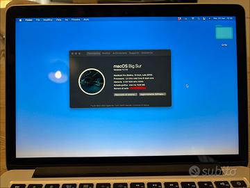 Macbook Pro Retina Display 13" Late 2013 8gb