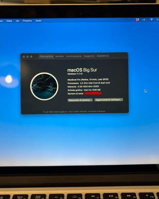 Macbook Pro Retina Display 13" Late 2013 8gb