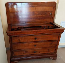 Cassettiera scrittoio in legno