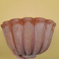 Vaso da muro "Tasca Baccellata" vera terracotta