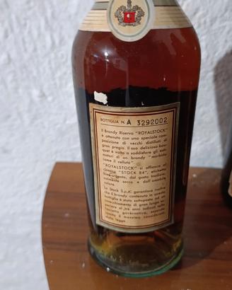 bottiglia brandy collezione royal stock