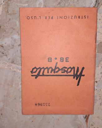 LIBRETTO USO E MANUTENZIONE MOSQUITO 38-B IV ED.54