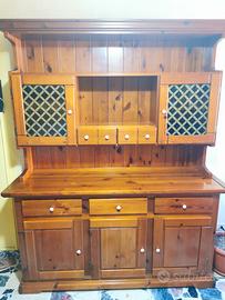 Tinello più tavolo con sedie legno massello